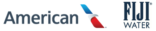 American Airlines and Fiji Logos