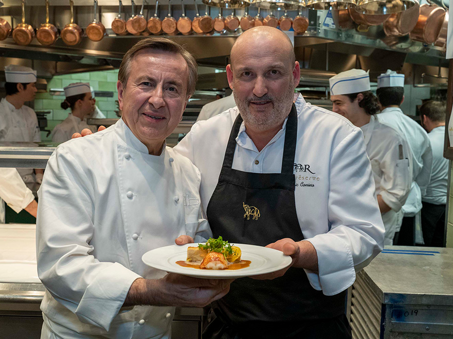 Chef Daniel Boulud with Guest Chef Eric Canino