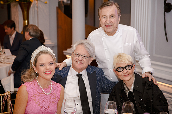 Chef Daniel Boulud, Katharine Boulud, and Neil and Marika Bender at Sunday Supper for Citymeals
