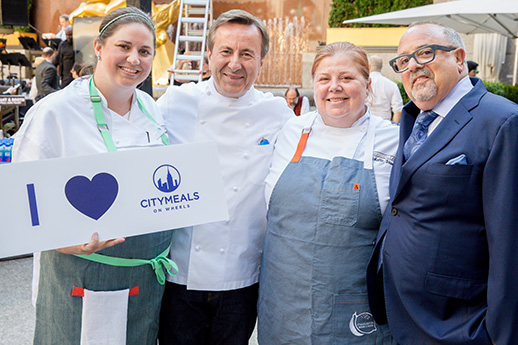 Chef Daniel Boulud and team show support for Citymeals on Wheels as part of Chefs' Tribute 2018