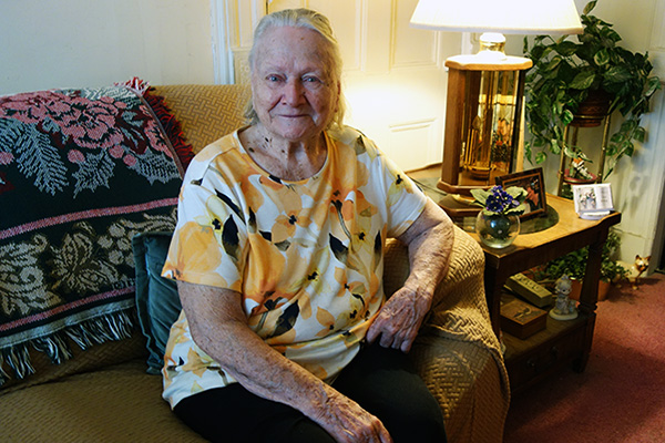 Frances, a Citymeals recipient from Brooklyn. 