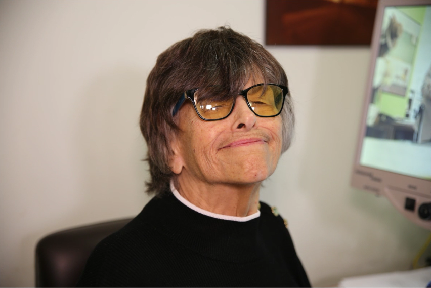 Citymeals meal recipient Dorothy in her apartment. 