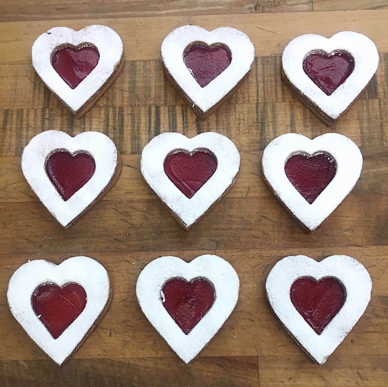 Linzer cookies